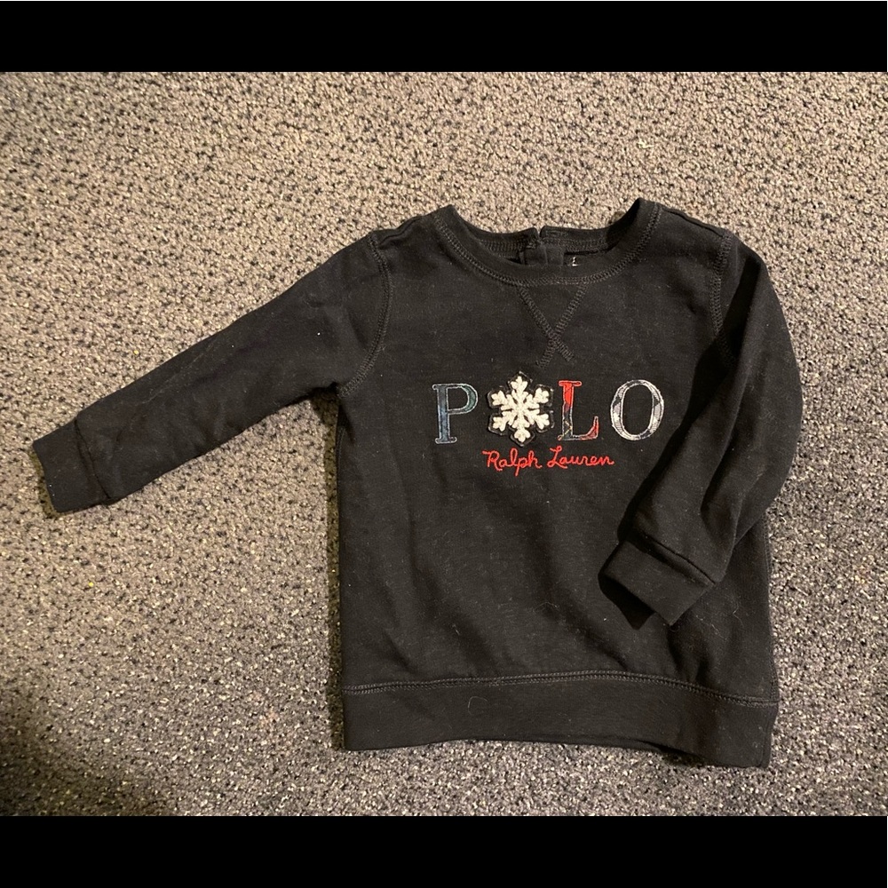 EUC UNISEX BABY POLO RALPH LAUREN SWEATSHIRT 18m